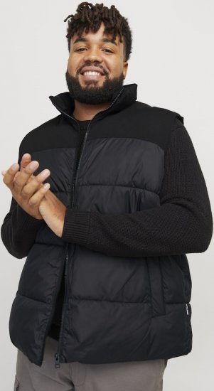 Jack & Jones MOON Bodywarmer Black - Jassen - Grote Maten Herenjassen