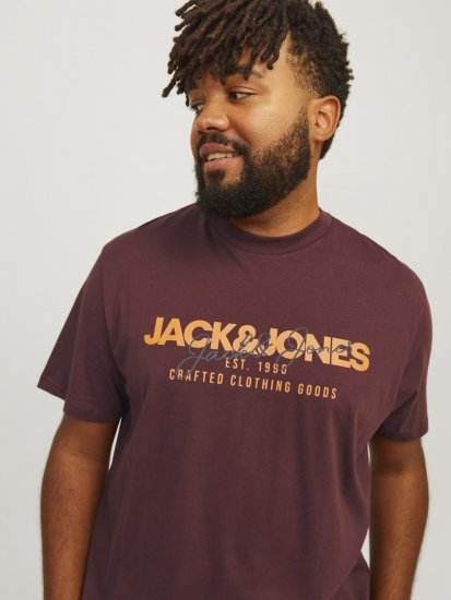 Jack & Jones JJALVIS Vineyard Wine - T-shirts - Grote Maten T-shirts Heren