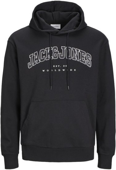 Jack & Jones CALEB Hoodie Black - Sweaters & hoodies - Sweaters & Hoodies Grote Maten Heren