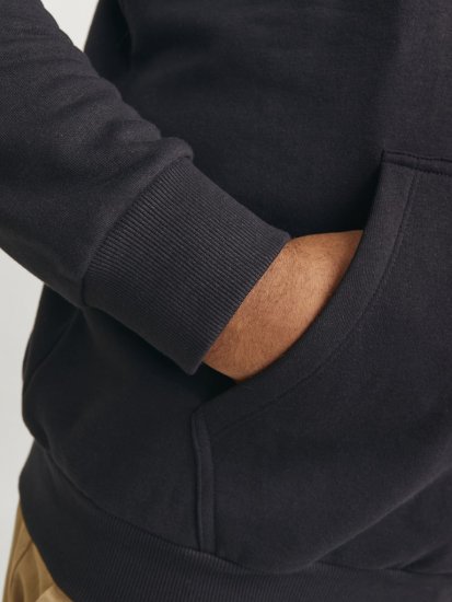 Jack & Jones CALEB Hoodie Black - Sweaters & hoodies - Sweaters & Hoodies Grote Maten Heren