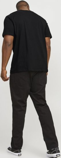 Jack & Jones JJEBRADLEY T-Shirt Black - T-shirts - Grote Maten T-shirts Heren