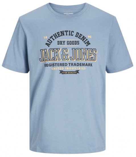 Jack & Jones JJELOGO O-Neck T-Shirt Mountain Spring - T-shirts - Grote Maten T-shirts Heren
