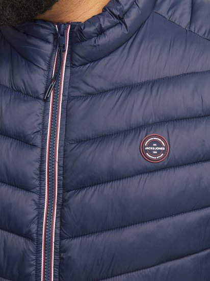 Jack & Jones SPRINT True Red Stitches BODYWARMER Navy Blazer - Jassen - Grote Maten Herenjassen