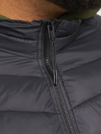 Jack & Jones SPRINT Quilted Collar Jacket Black - Jassen - Grote Maten Herenjassen