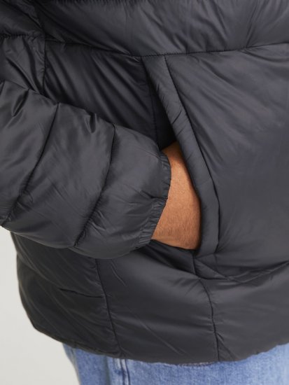 Jack & Jones SPRINT Quilted Collar Jacket Black - Jassen - Grote Maten Herenjassen