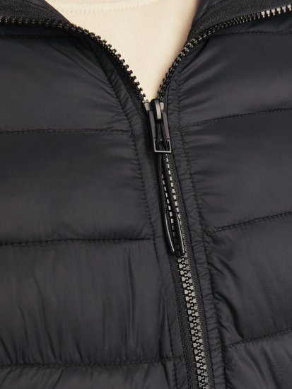 Jack & Jones SPRINT Quilted Hooded Jacket Black - Jassen - Grote Maten Herenjassen