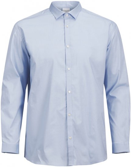 Jack & Jones ARMA LS Shirt Cashmere Blue - Hemden - Overhemden Grote Maten Heren