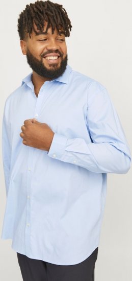 Jack & Jones ARMA LS Shirt Cashmere Blue - Hemden - Overhemden Grote Maten Heren