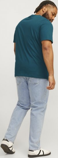 Jack & Jones CORP Logo Play 5 T-Shirt Deep Teal - T-shirts - Grote Maten T-shirts Heren