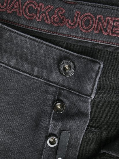 Jack & Jones JJIMIKE JJICON I.K. SQ 028 Jeans Black Denim - Jeans & broeken - Jeans & Broeken Grote Maten Heren