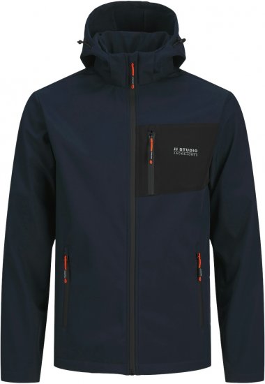 Jack & Jones JJTAYLOR Softshell Jacket Navy Blazer - Jassen - Grote Maten Herenjassen