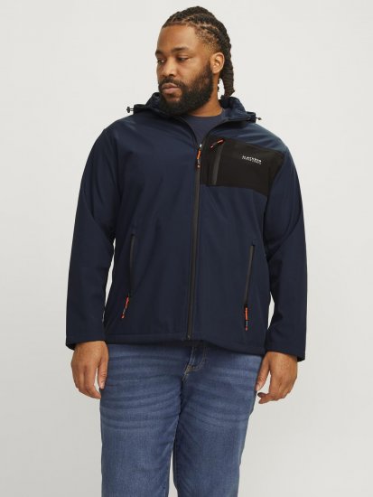 Jack & Jones JJTAYLOR Softshell Jacket Navy Blazer - Jassen - Grote Maten Herenjassen