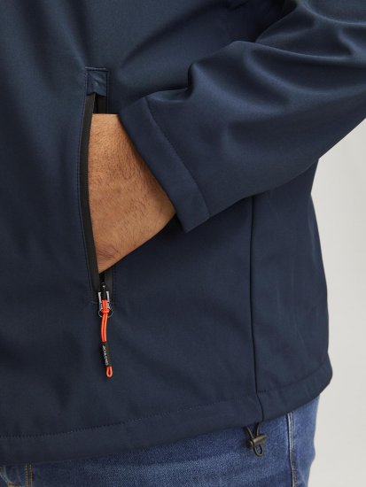 Jack & Jones JJTAYLOR Softshell Jacket Navy Blazer - Jassen - Grote Maten Herenjassen