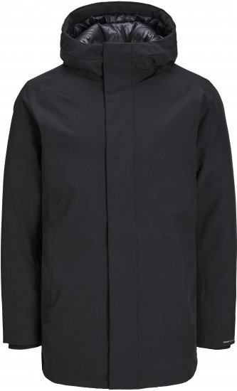 Jack & Jones KEEN Windproof Parka Black - Jassen - Grote Maten Herenjassen