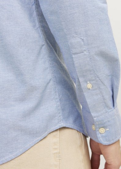 Jack & Jones Brook Oxford Long Sleeve Shirt Cashmere Blue - Hemden - Overhemden Grote Maten Heren