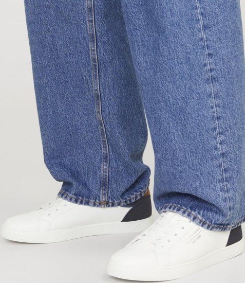 Jack & Jones Jordan Sneakers Bright White/NAVY BLAZER - Herenschoenen 40-52 - 