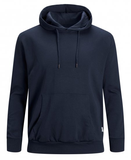 Jack & Jones Basic Sweat Hood Navy Blazer - Sweaters & hoodies - Sweaters & Hoodies Grote Maten Heren