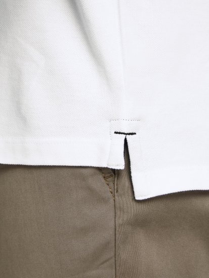 Jack & Jones PAULOS Short Sleeve Polo White/PS - Polo shirts - Grote Maten Poloshirts Heren