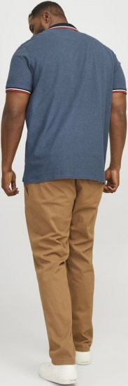 Jack & Jones PAULOS Short Sleeve Polo Denim Blue/PS - Polo shirts - Grote Maten Poloshirts Heren