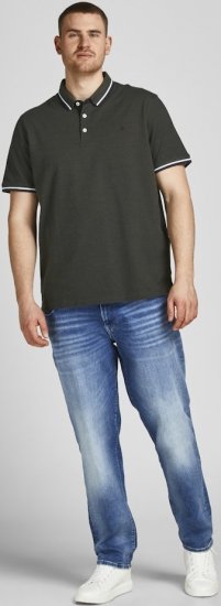 Jack & Jones PAULOS Short Sleeve Polo Green/PLAY 1 - Polo shirts - Grote Maten Poloshirts Heren