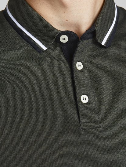 Jack & Jones PAULOS Short Sleeve Polo Green/PLAY 1 - Polo shirts - Grote Maten Poloshirts Heren