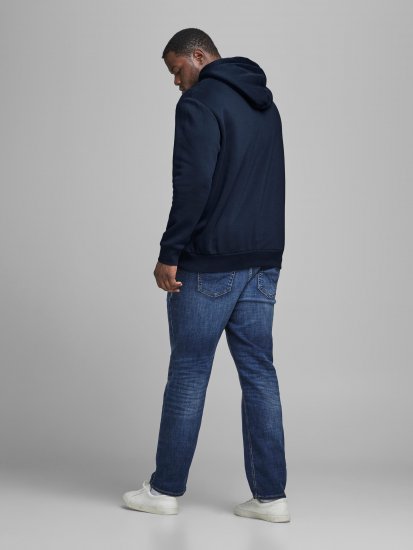 Jack & Jones Elogo Sweat Hood Navy Blazer - Sweaters & hoodies - Sweaters & Hoodies Grote Maten Heren