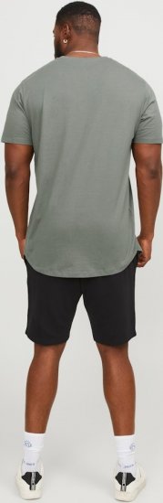 Jack & Jones NOA Crew Neck T-Shirt Grey - T-shirts - Grote Maten T-shirts Heren