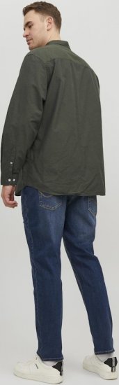 Jack & Jones OXFORD LS Shirt Green - Hemden - Overhemden Grote Maten Heren