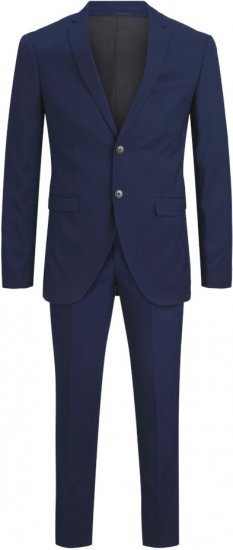 Jack & Jones FRANCO Suit Medieval Blue - Pakken - Grote Maten Kostuum Heren