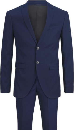 Jack & Jones FRANCO Suit Medieval Blue - Pakken - Grote Maten Kostuum Heren