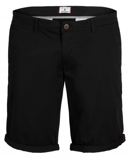 Jack & Jones JPSTBOWIE Chino Shorts Black - Shorts - Grote Maten Korte Broeken Heren