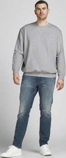 Jack & Jones Basic Sweatshirt Light Grey Melange - Sweaters & hoodies - Sweaters & Hoodies Grote Maten Heren