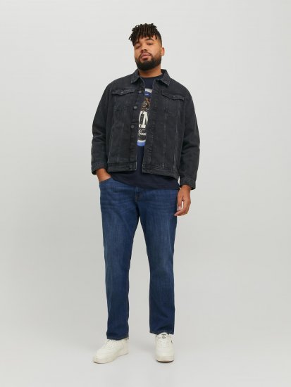 Jack & Jones JJIJEAN Denim Jacket Black Denim - Jassen - Grote Maten Herenjassen