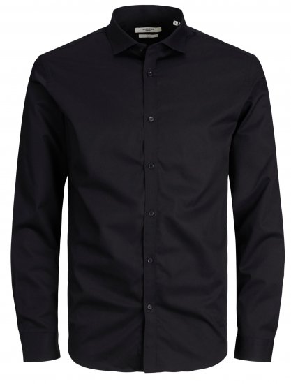 Jack & Jones CARDIFF Dress Shirt Black - Hemden - Overhemden Grote Maten Heren