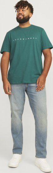 Jack & Jones STAR T-Shirt Deep Teal - T-shirts - Grote Maten T-shirts Heren