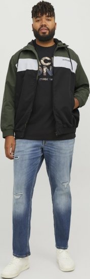 Jack & Jones RUSH Bomber Jacket with Hood Green - Jassen - Grote Maten Herenjassen