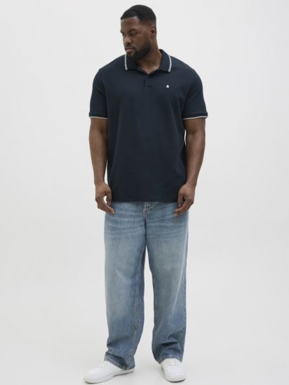 Jack & Jones AUSTIN PLAY Polo Dark Blue - Polo shirts - Grote Maten Poloshirts Heren