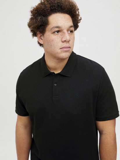 Jack & Jones AUSTIN CLASSIC Polo Black - Polo shirts - Grote Maten Poloshirts Heren