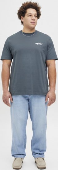 Jack & Jones Lington Crew Neck T-Shirt Grey - T-shirts - Grote Maten T-shirts Heren