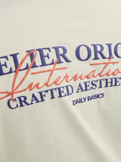 Jack & Jones Lington Crew Neck T-Shirt White - T-shirts - Grote Maten T-shirts Heren