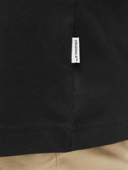 Jack & Jones Lington Crew Neck T-Shirt Black - T-shirts - Grote Maten T-shirts Heren