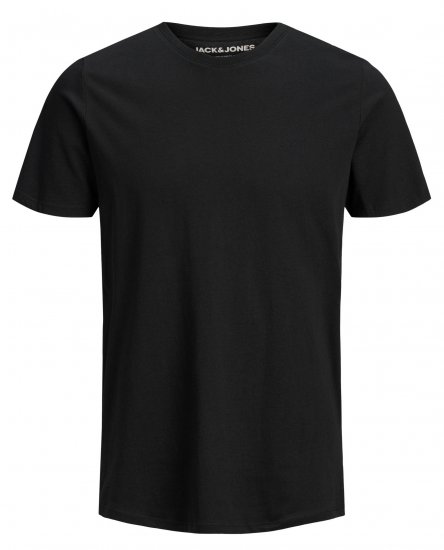 Jack & Jones Organic Basic T-shirt Black - T-shirts - Grote Maten T-shirts Heren