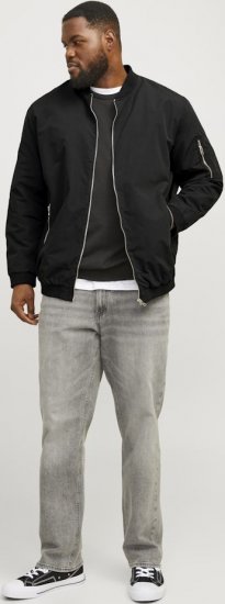 Jack & Jones RUSH Bomber Jacket Black - Jassen - Grote Maten Herenjassen