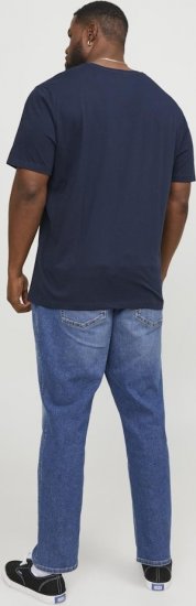 Jack & Jones Corp Logo Crew Neck T-Shirt Navy Blazer - T-shirts - Grote Maten T-shirts Heren