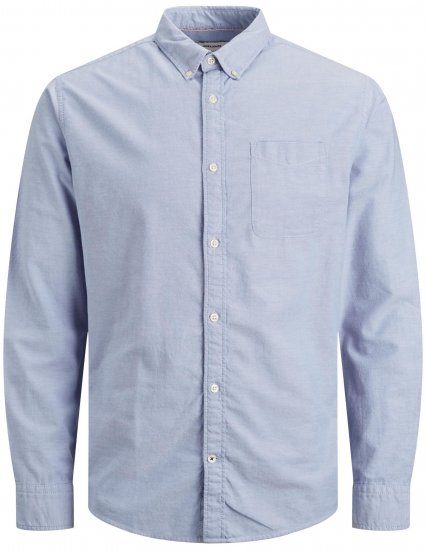 Jack & Jones OXFORD LS Shirt Cashmere Blue - Hemden - Overhemden Grote Maten Heren