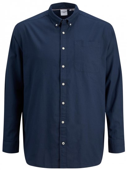 Jack & Jones OXFORD LS Shirt Navy Blazer - Hemden - Overhemden Grote Maten Heren