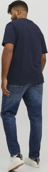 Jack & Jones CORP Logo T-Shirt Navy/PLAY 4 - T-shirts - Grote Maten T-shirts Heren