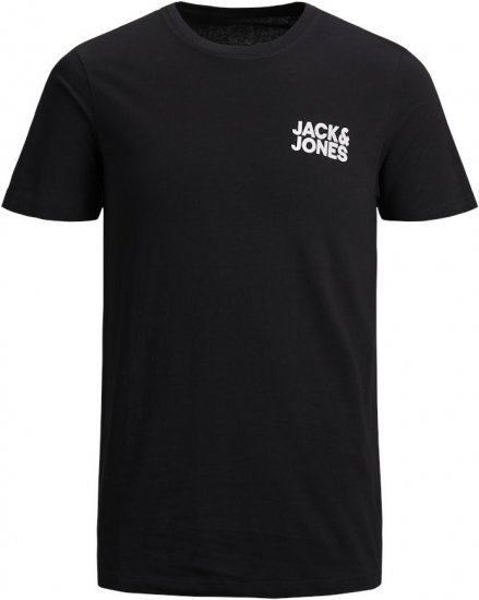 Jack & Jones CORP Logo T-Shirt Black - T-shirts - Grote Maten T-shirts Heren