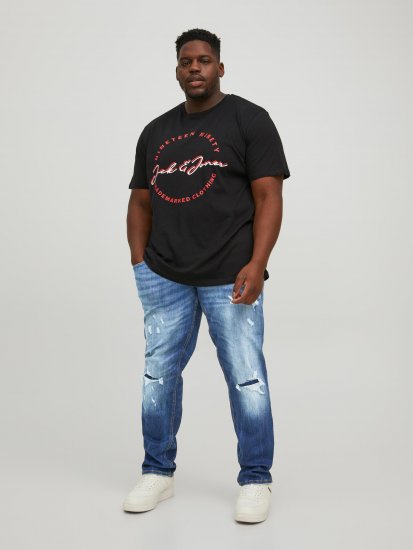 Jack & Jones JJIGLENN JJSEAL Blue Denim Jeans - Jeans & broeken - Jeans & Broeken Grote Maten Heren