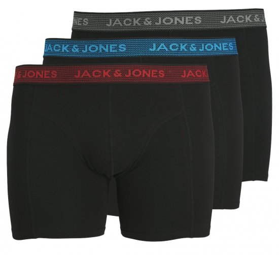 Jack & Jones WAISTBAND Trunks 3-Pack Asphalt - Ondergoed & zwem - Grote Maten Ondergoed Heren